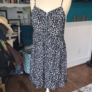 H&M leopard print mini dress